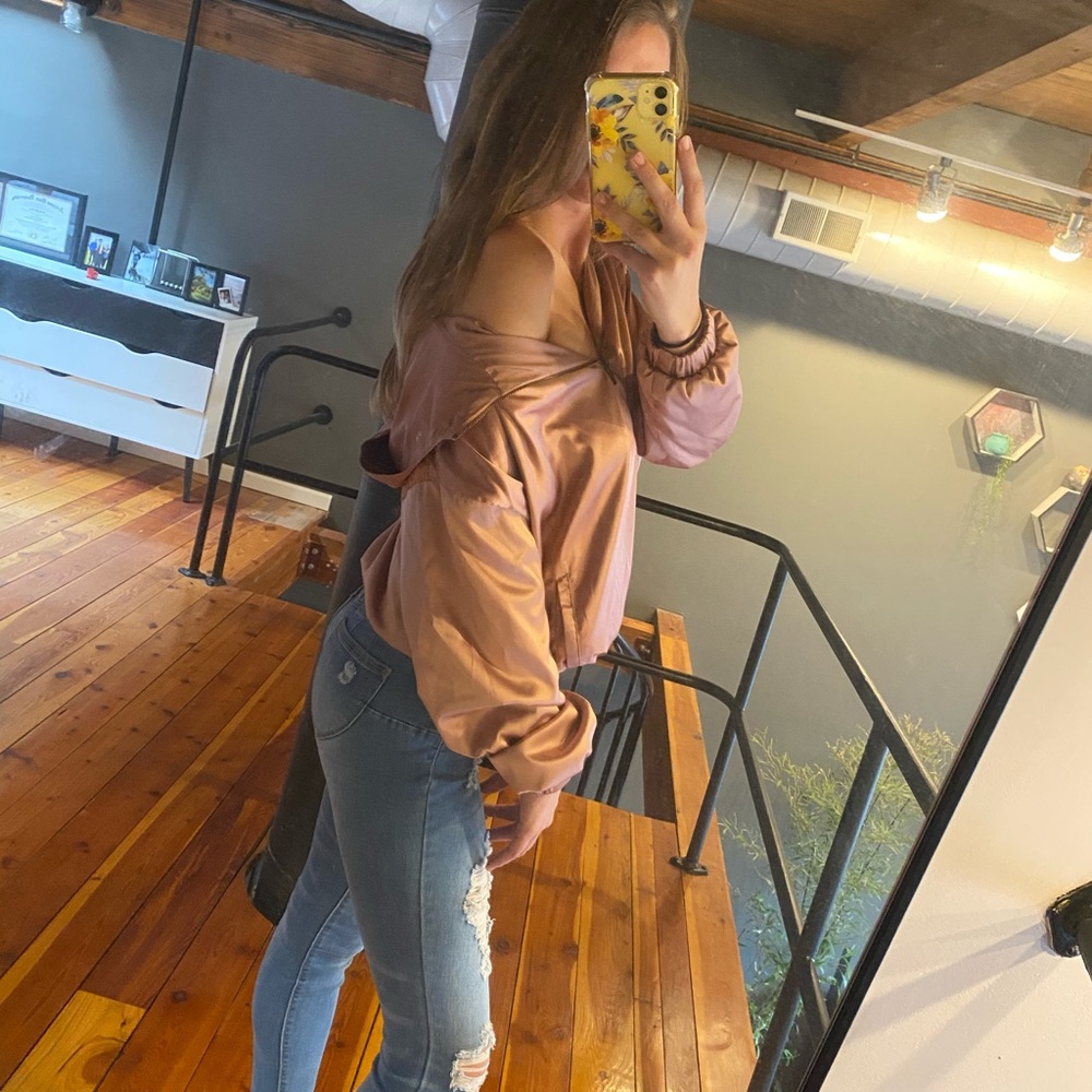 Rose Gold Quarter Zip from Forever 21 ✨